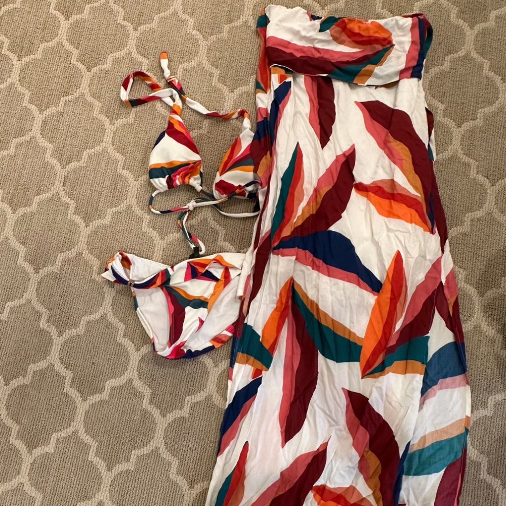 ViX Guana Bikini and maxi dress/coverup matching set